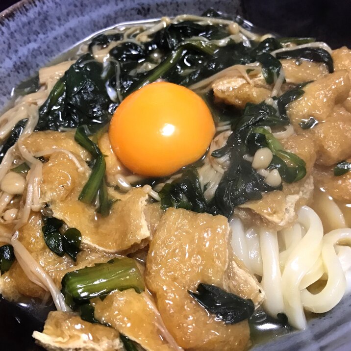 春菊あんかけうどん